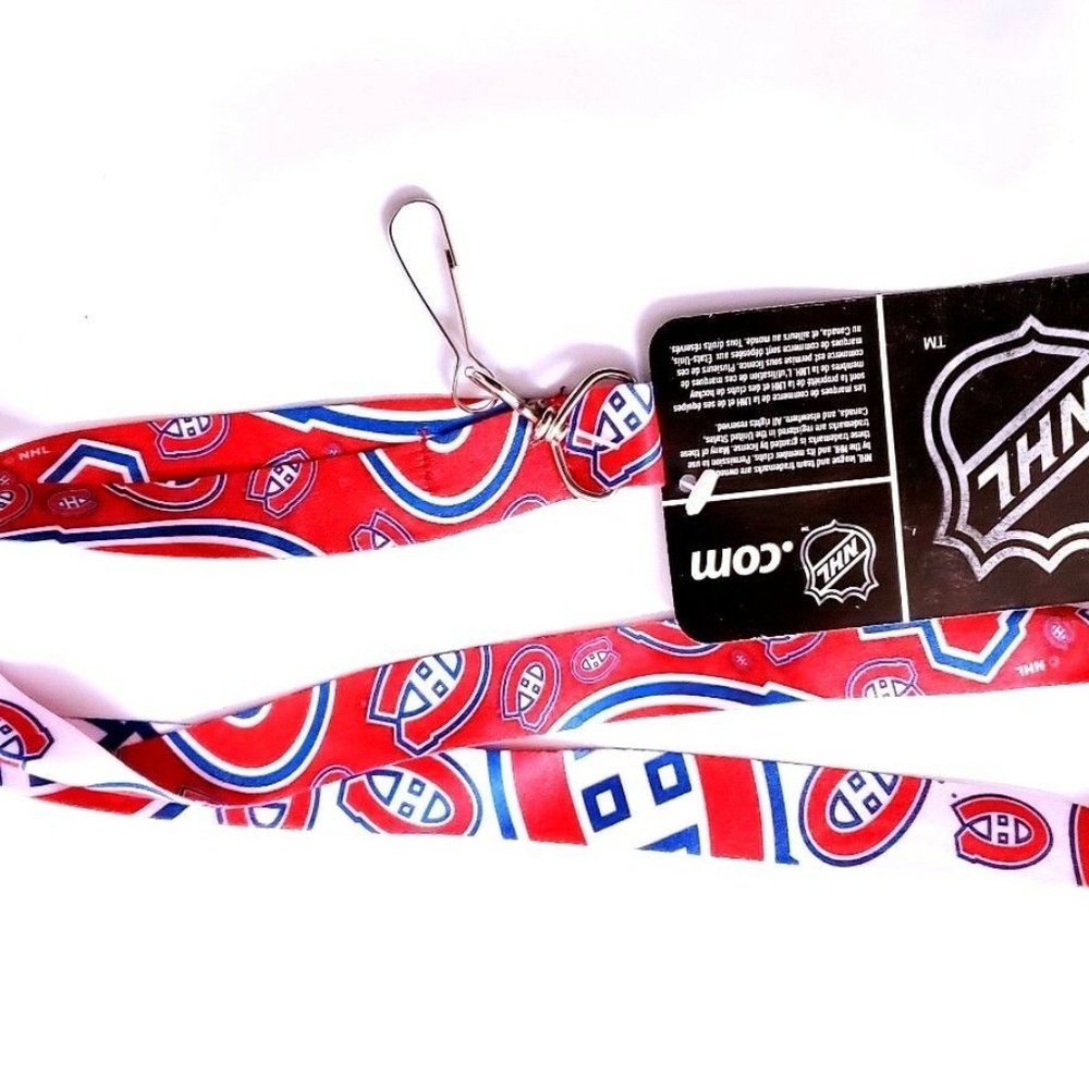 MONTREAL CANADIENS LANYARD DOUBLE SIDED STYLE W/CLIP